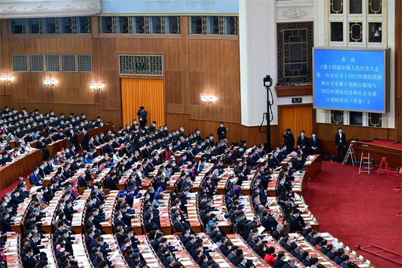 L'organe législatif national chinois tient sa réunion de cl?ture