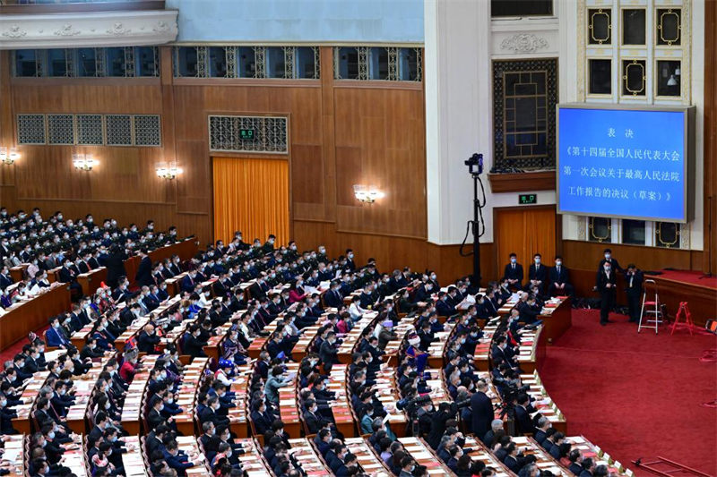 L'organe législatif national chinois tient sa réunion de cl?ture