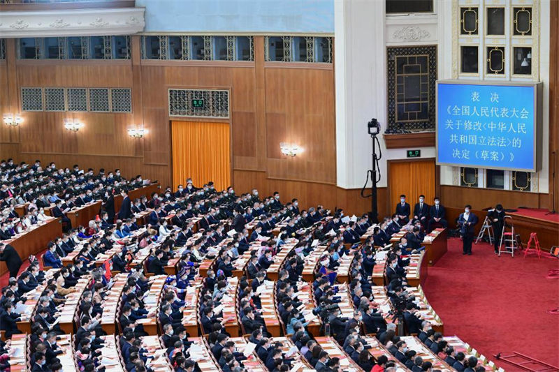 L'organe législatif national chinois tient sa réunion de cl?ture