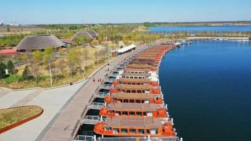 Hebei : ouverture prochaine du ? Bus sur l'eau ? à Baiyangdian