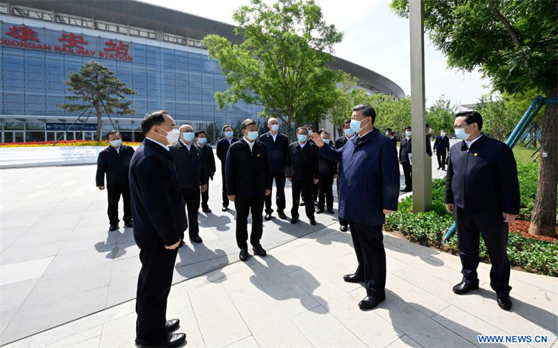 Xi Jinping inspecte la Nouvelle Zone de Xiong'an et appelle à de nouveaux progrès dans son développement