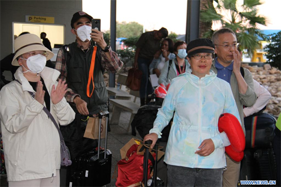 Des touristes chinois sont arrivés à l