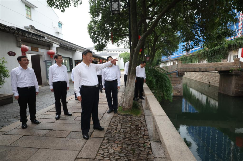 Chine : inspection de Xi Jinping à Suzhou dans la province orientale du Jiangsu