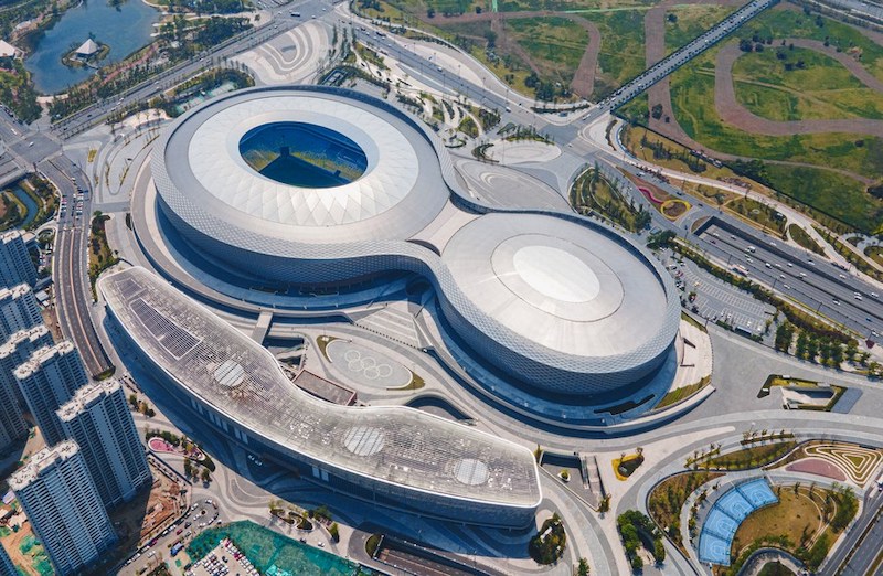 Regard sur les lieux de l'Universiade de Chengdu