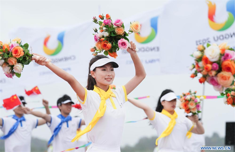 Arrivée du président indonésien à Chengdu pour les Jeux mondiaux universitaires de la FISU