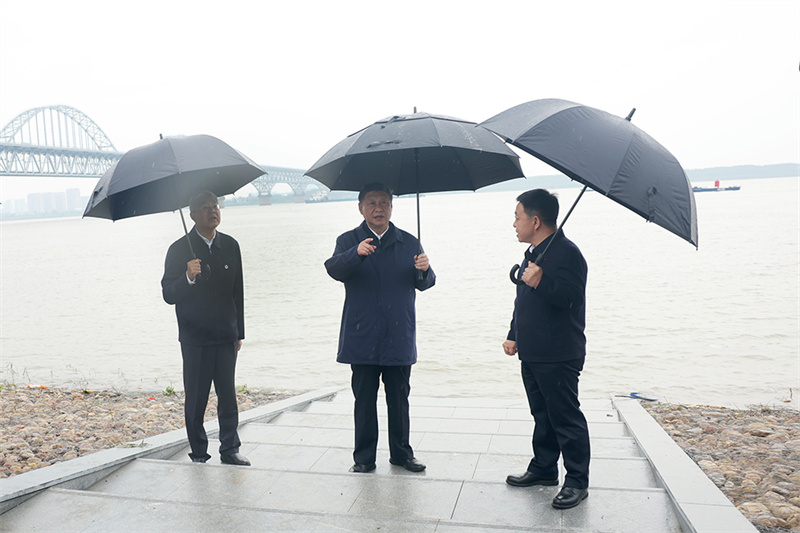 Xi Jinping inspecte Jiujiang dans la province orientale du Jiangxi