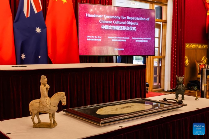 L'Australie restitue cinq objets culturels à la Chine