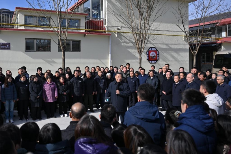 Xi Jinping inspecte la reconstruction après les inondations à Beijing et au Hebei