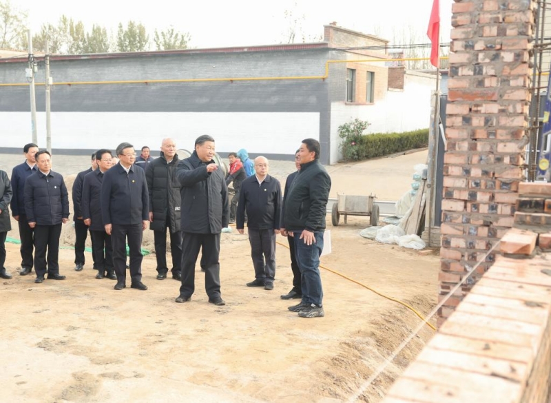 Xi Jinping inspecte la reconstruction après les inondations à Beijing et au Hebei