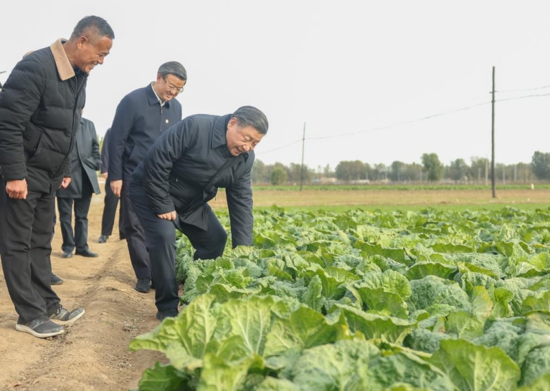 Xi Jinping inspecte la reconstruction après les inondations à Beijing et au Hebei