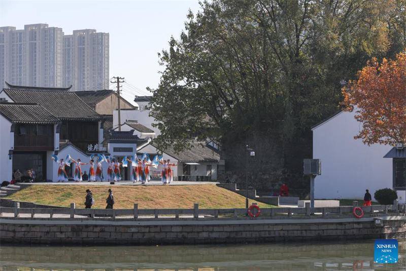 Jiangxi : la vue le long du Grand Canal à Wuxi