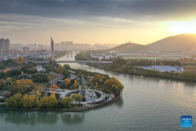 Jiangxi : la vue le long du Grand Canal à Wuxi