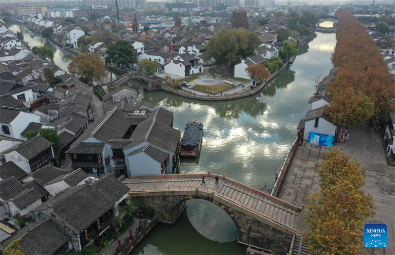 Jiangxi : la vue le long du Grand Canal à Wuxi