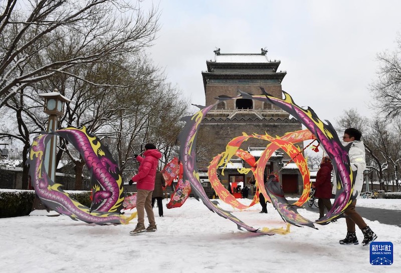 L'hiver sur l'Axe central de Beijing