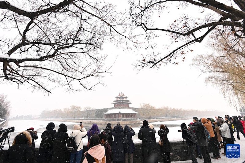 L'hiver sur l'Axe central de Beijing