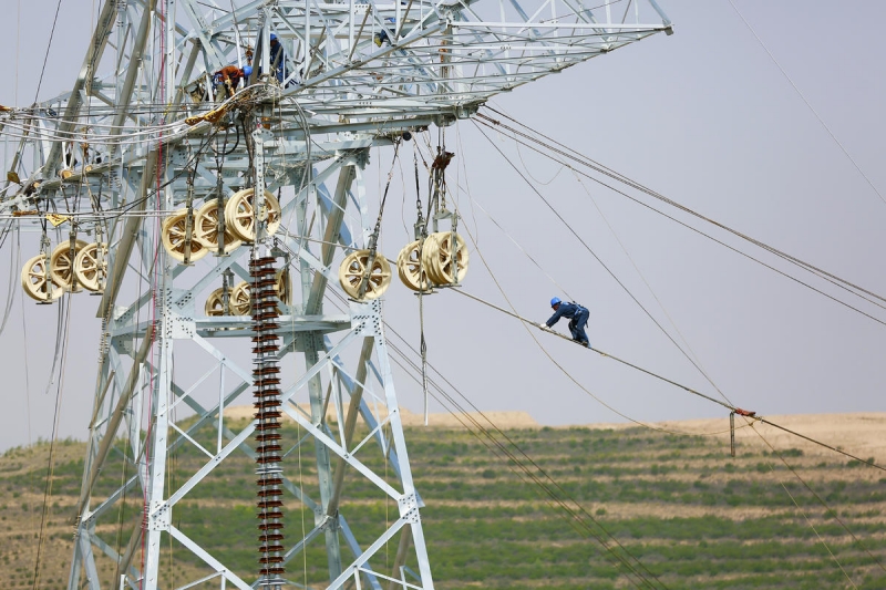 Le projet de transfert d'électricité Ningxia-Hunan construit une ? autoroute ? aérienne verte pour l'acheminement d'électricité