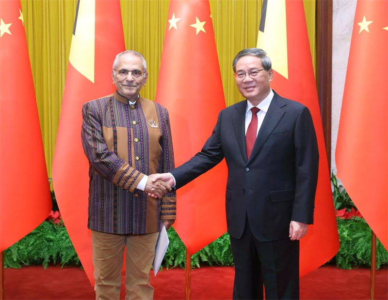 Rencontre entre le PM chinois et le président du Timor oriental