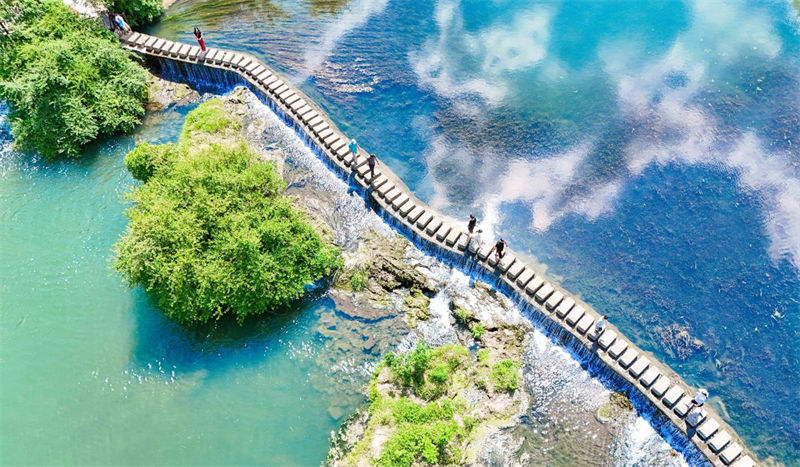 Guizhou : la plage de la rivière Shili de Guiyang devient un couloir écologique