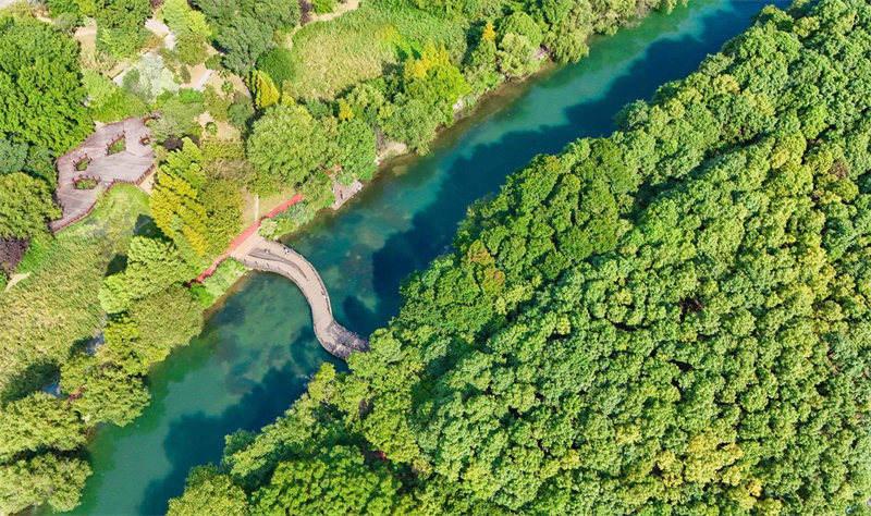 Guizhou : la plage de la rivière Shili de Guiyang devient un couloir écologique