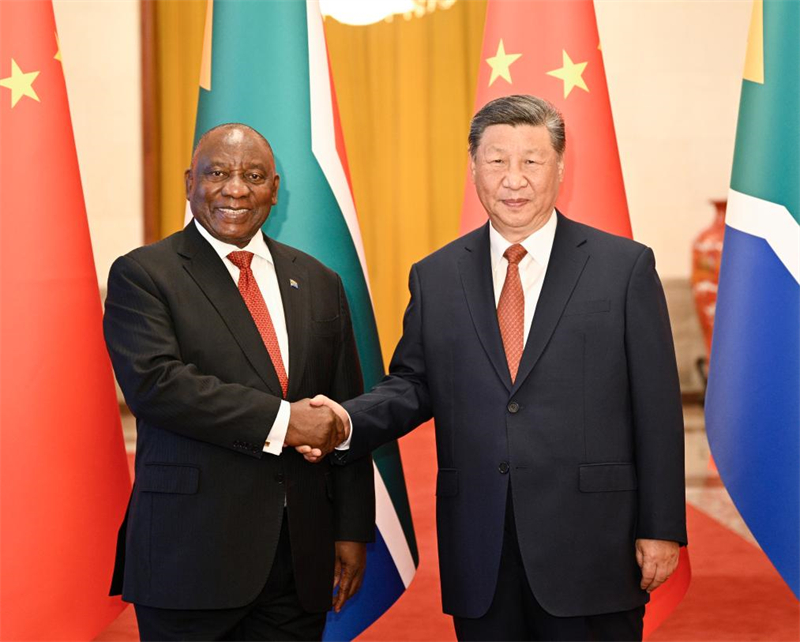 Xi Jinping et Cyril Ramaphosa annoncent l'élévation des relations Chine-Afrique du Sud