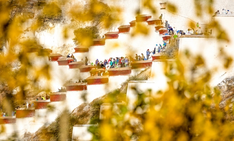 Xizang : la rénovation annuelle du Palais du Potala à Lhassa