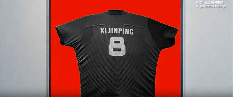 Un maillot de rugby néo-zélandais n° 8 personnalisé pour Xi Jinping