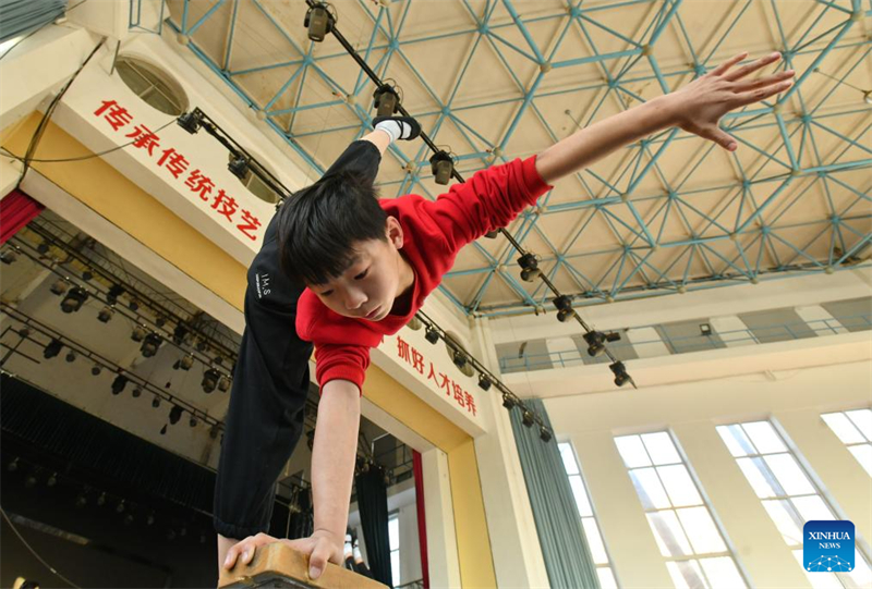 Hebei : les acrobaties traditionnelles de Wuqiao