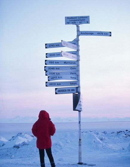 L'aéroport de Svalbard, Norvège