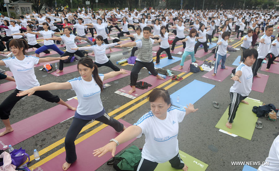 Chine: assemblée de yoga à Taipei (3)