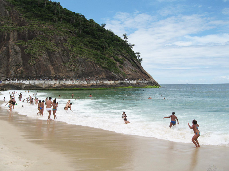 La plage de Rio de Janeiro, Brésil