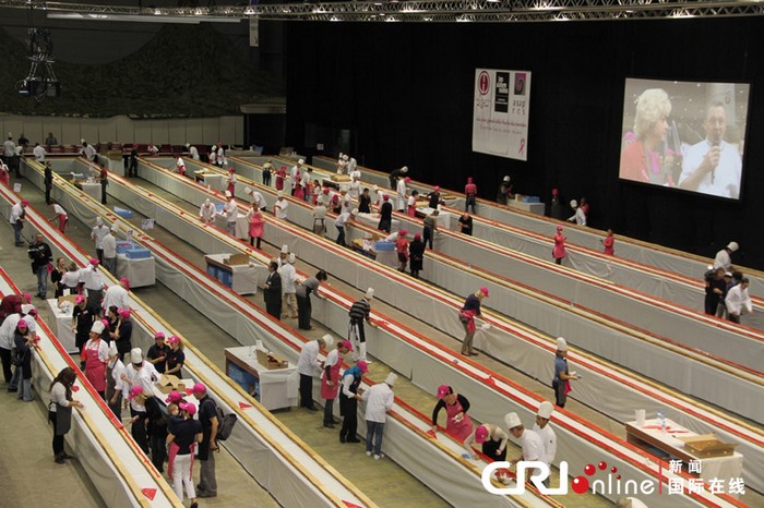 Record: le plus grand mille-feuilles du monde