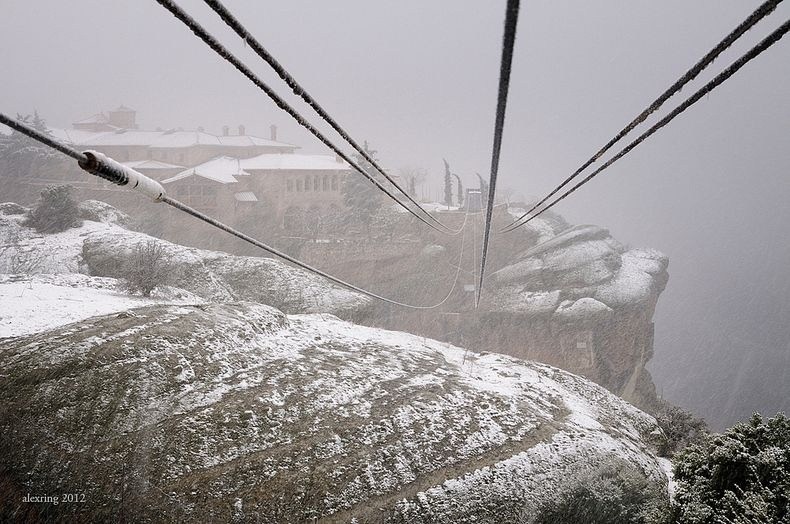 Les monastères des Météores, situés au nord de la Grèce.