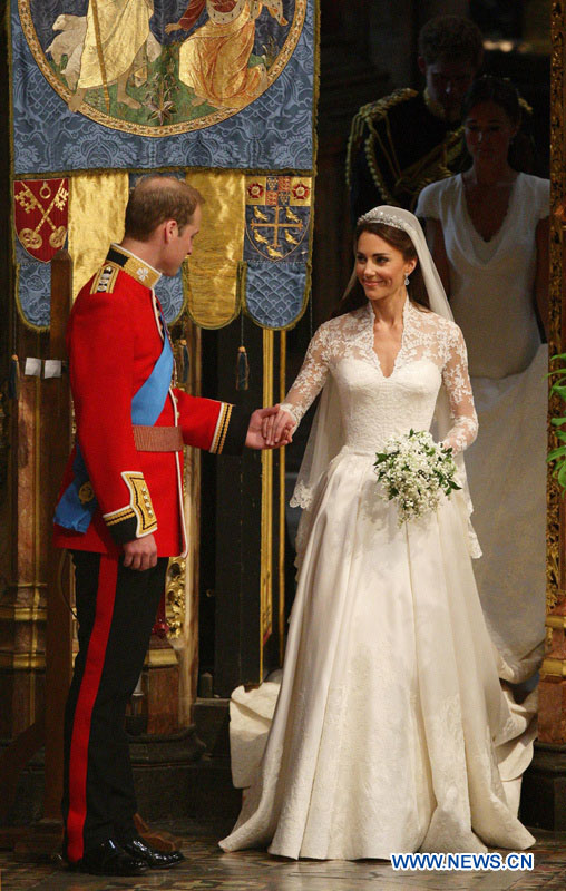 William, fils de Charles et Diana, s'est marié avec Kate Middleton le 29 avril 2011 à Londres, lors d'une majestueuse cérémonie suivie par quelque deux milliards de téléspectateurs.  (Photo d'archives)