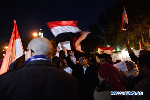 Manifestations de partisans et d'opposants de Morsi en égypte (4)