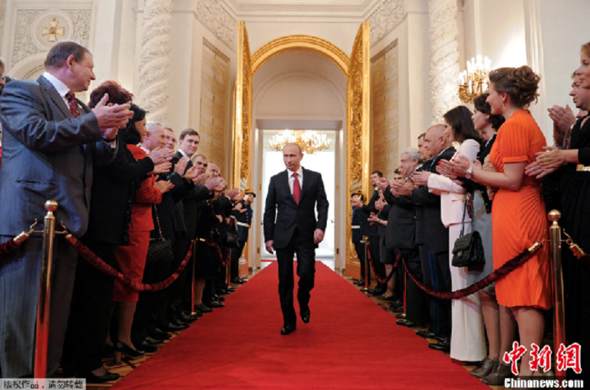 Poutine a été réélu président de Russie