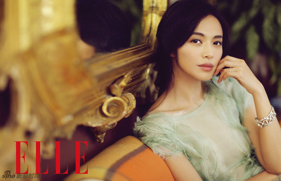 L'actrice chinoise Yao Chen pose pour un magazine