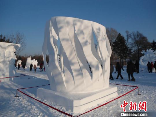 Concours de sculptures de neige à Harbin : l'équipe fran?aise remporte le titre