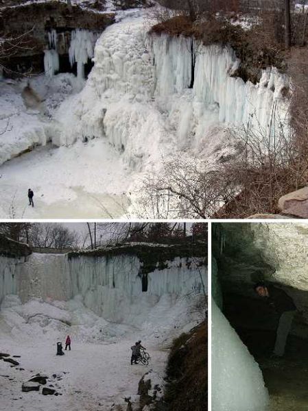 La cascade de Minnehaha, dans le Minnesota, aux états-Unis