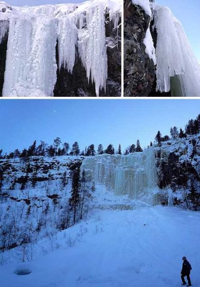 La Cascade de Kitsiputous, en Finlande