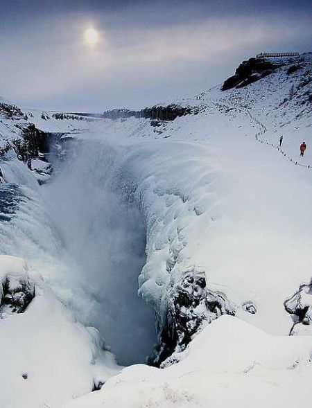 Gullfoss, ou la ? chute d'or ?, en Islande.