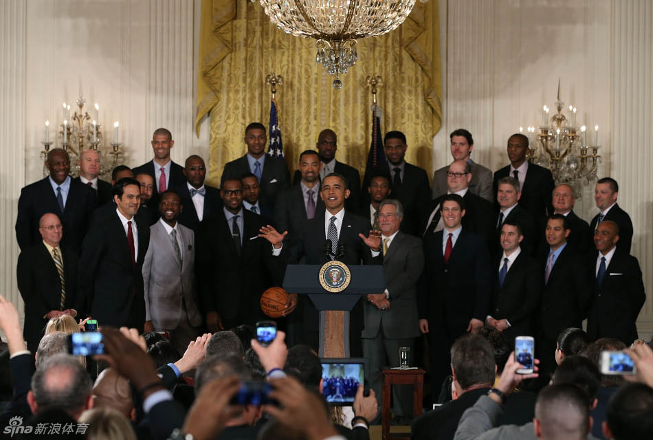 Obama re?oit le Miami Heat à la Maison-Blanche (7)