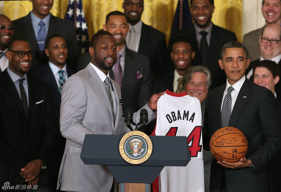 Obama re?oit le Miami Heat à la Maison-Blanche (5)