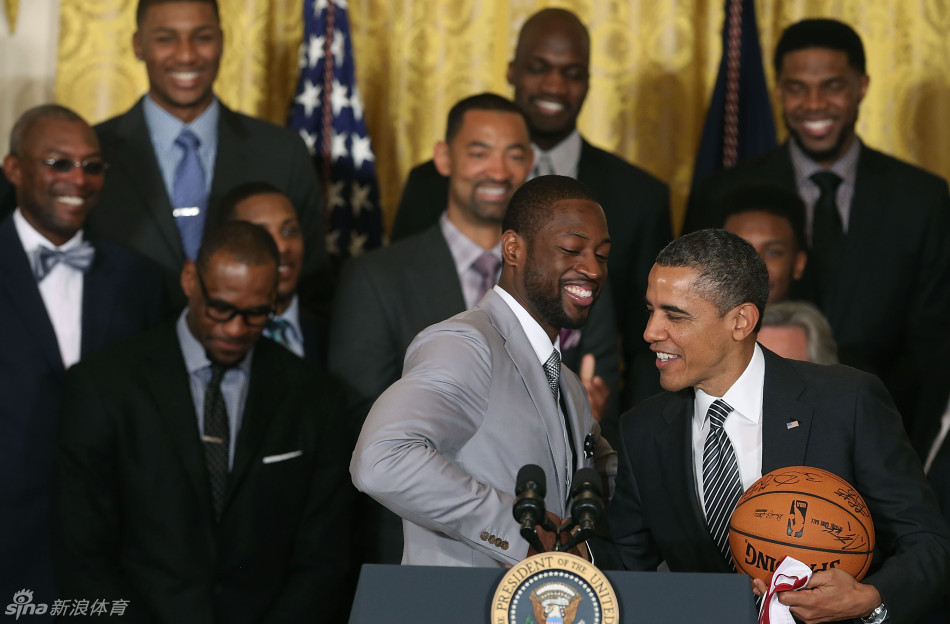 Obama re?oit le Miami Heat à la Maison-Blanche (4)