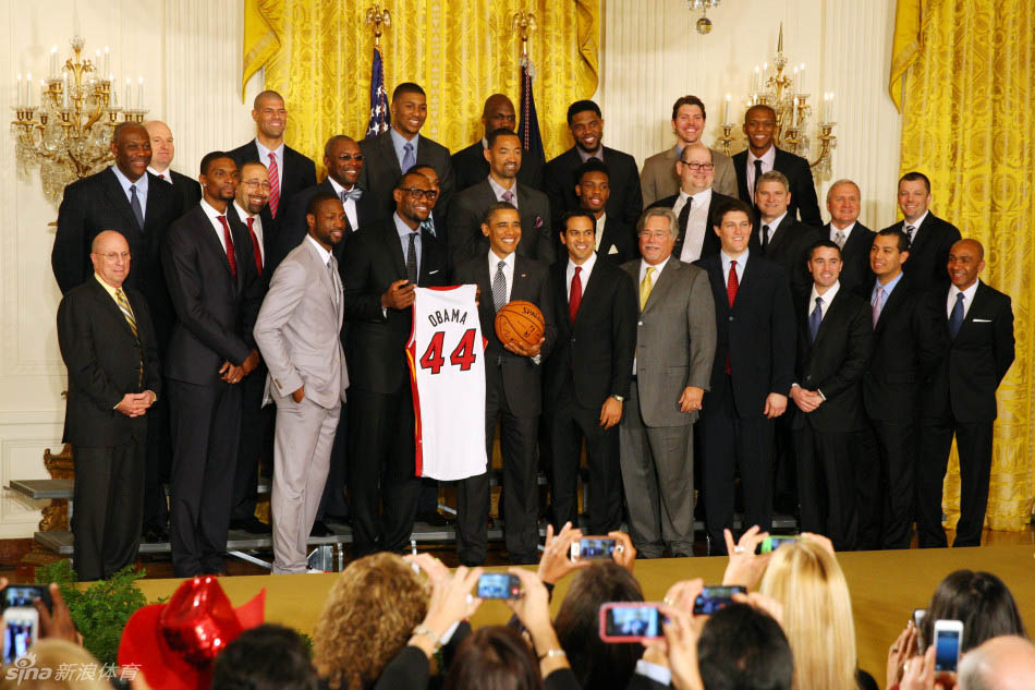 Obama re?oit le Miami Heat à la Maison-Blanche