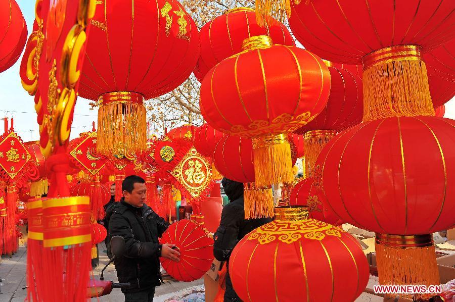 Photo prise le 8 février 2013 à Qingzhou, dans la province du Shandong