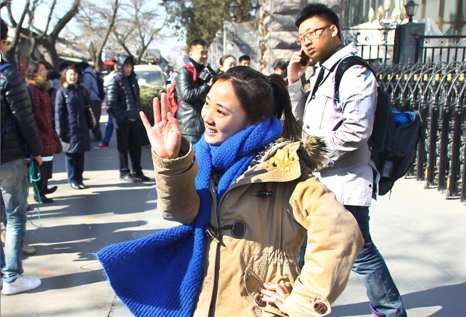 Le 18 février 2013, Zhang Yichang, un candidat qui souhaite faire partie de l'Académie centrale d'art dramatique, danse après son test. L'Académie chinoise a tenu sa sélection préliminaire pour ses programmes d'arts, avec notamment le thème ?présentation et performance? pour la télévision, recrutera 669 élèves à travers tout le pays. [China Daily/Zou Hong]