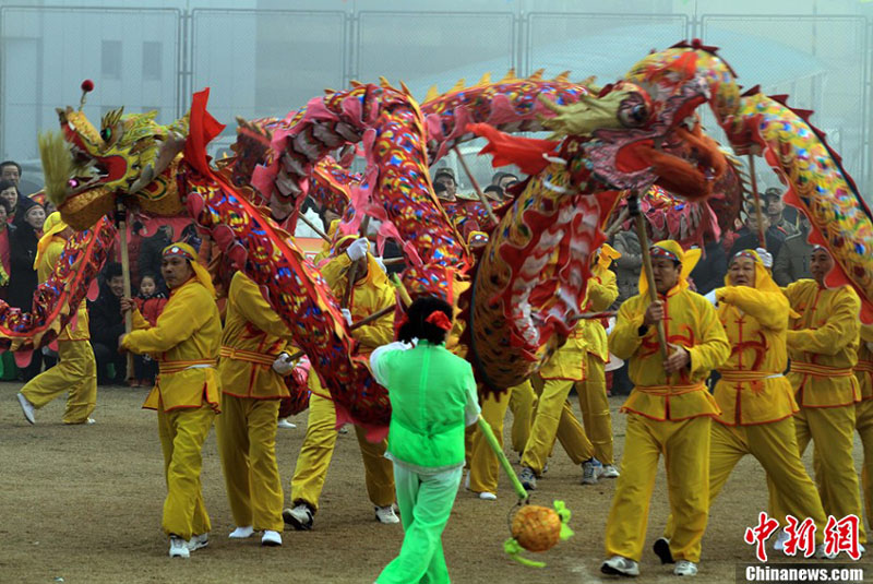 Danse du dragon pour célébrer la fête des Lanternes (9)