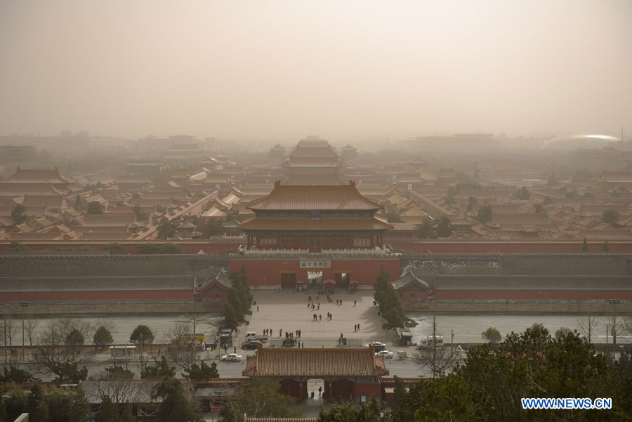 Tempête de sable sur le nord de la Chine