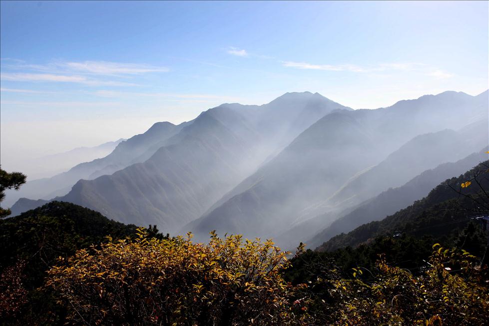 Le site touristique Hanpokou au sein du mont Lushan à Jiujiang, dans la province du Jiangxi.