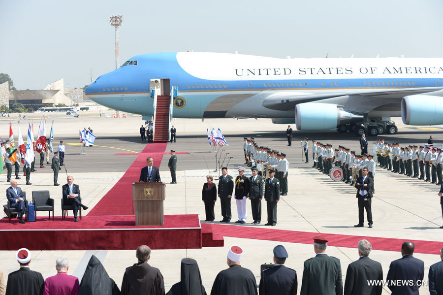 Obama arrive en Isra?l pour sa première visite présidentielle (2)